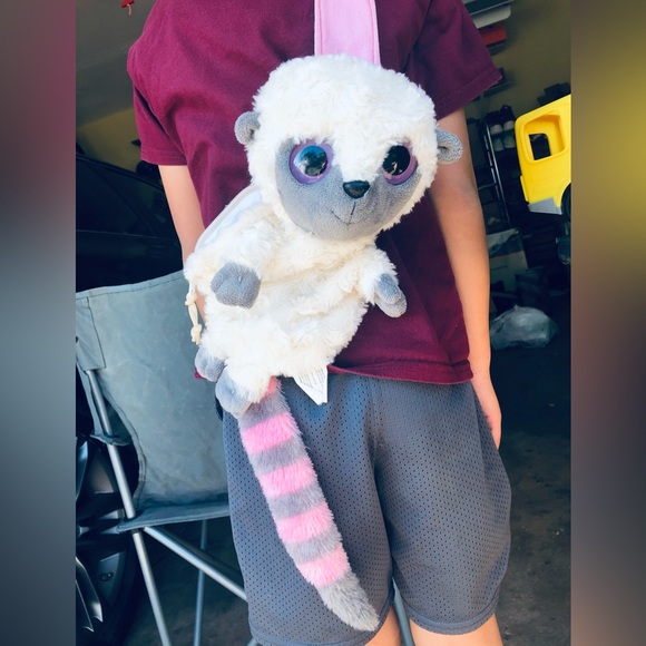 Accessories Super Cute Little Girls Raccoon Shaped Stuffed Animal